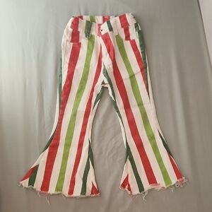 Striped Kids Flared Pants